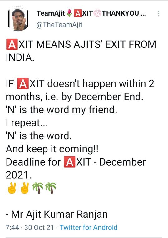 AXIT Date Announced.