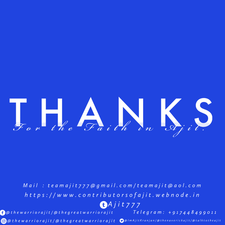 Thanks for the FAITH!